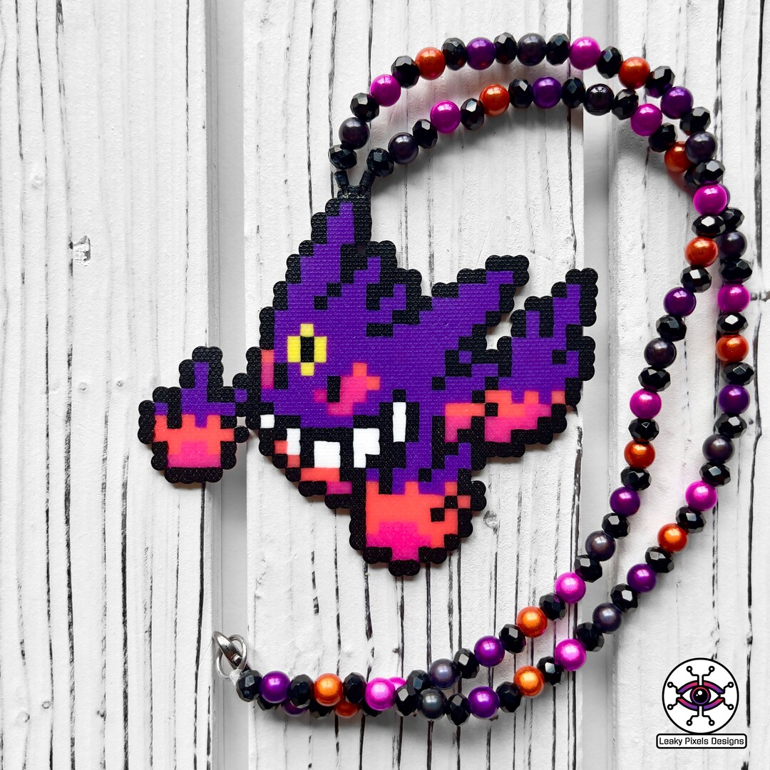Gengar Mega Evolution Perler Necklace MakerPlace by Michaels